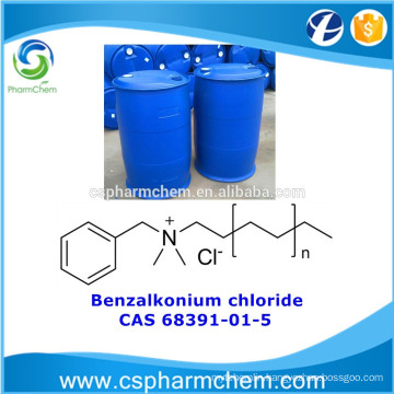 Benzalkonium chloride, CAS 68391-01-5, alkyl dimethyl benzyl ammonium chloride for water treatment